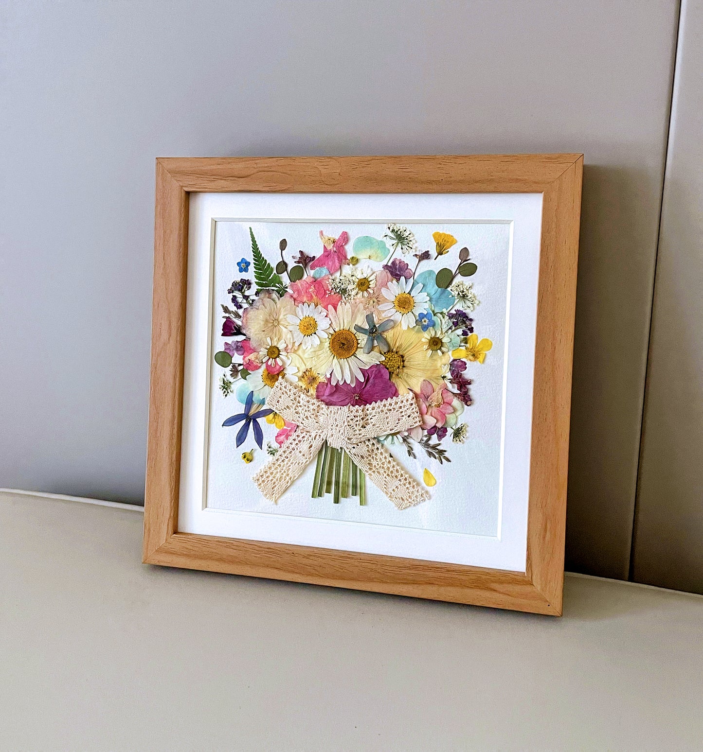 8 x 8 FLOWER BOUQUET - PINK