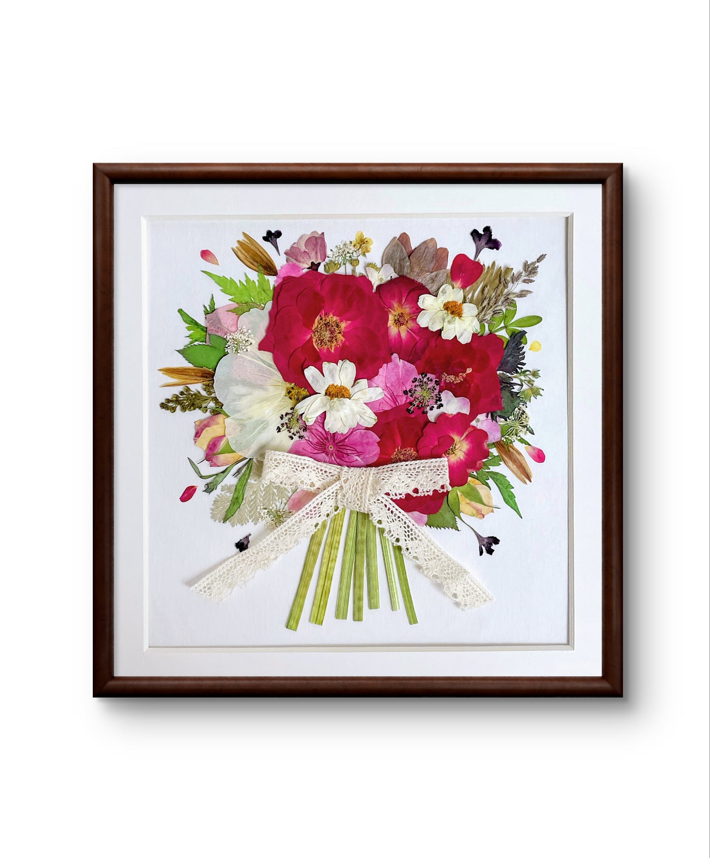 8 x 8 FLOWER BOUQUET - RED