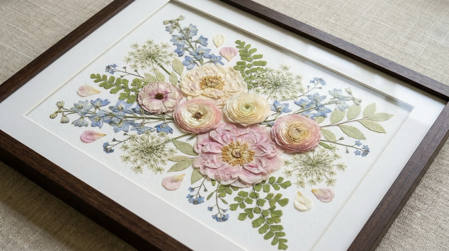 Blossoms of Pink & Blue