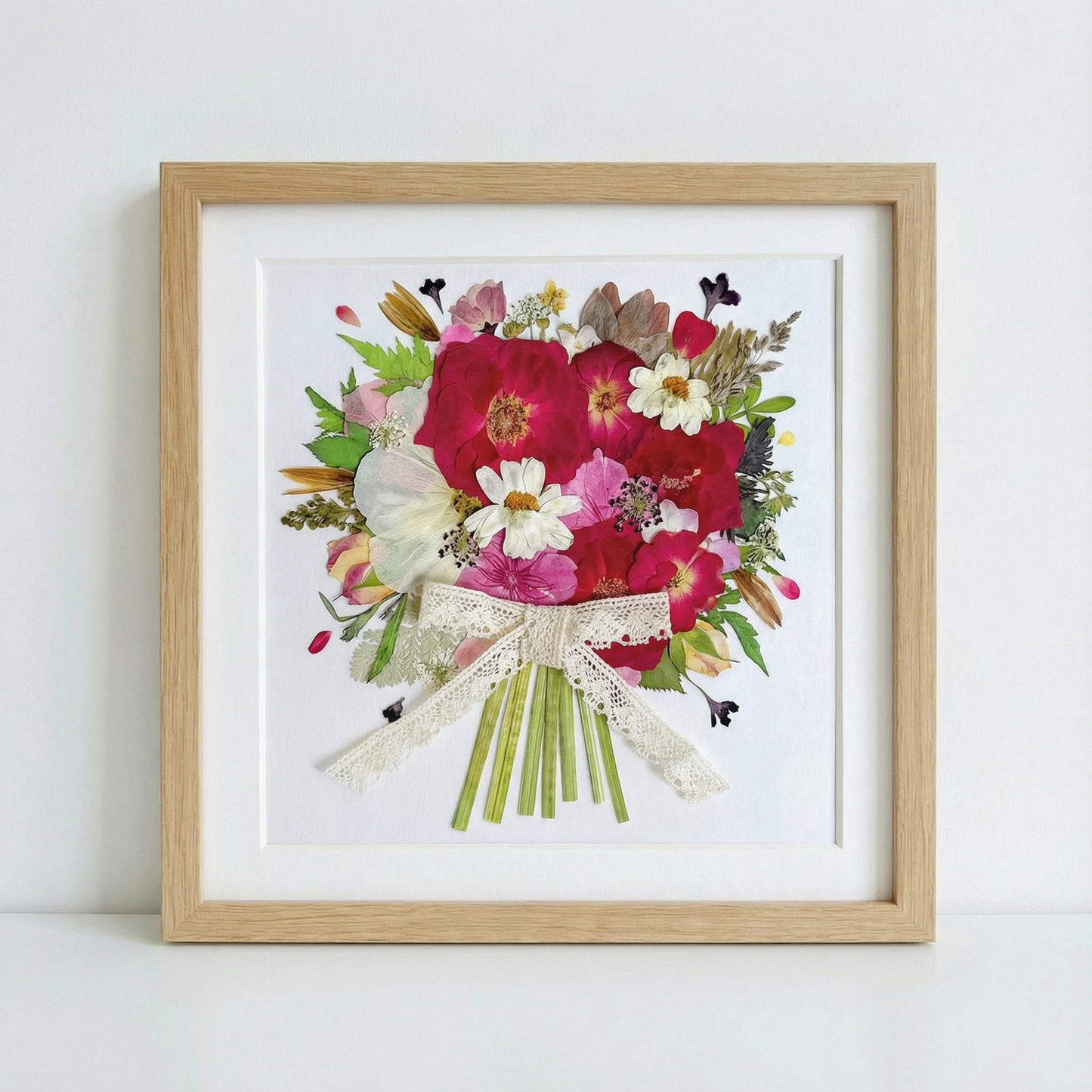 8 x 8 FLOWER BOUQUET - RED