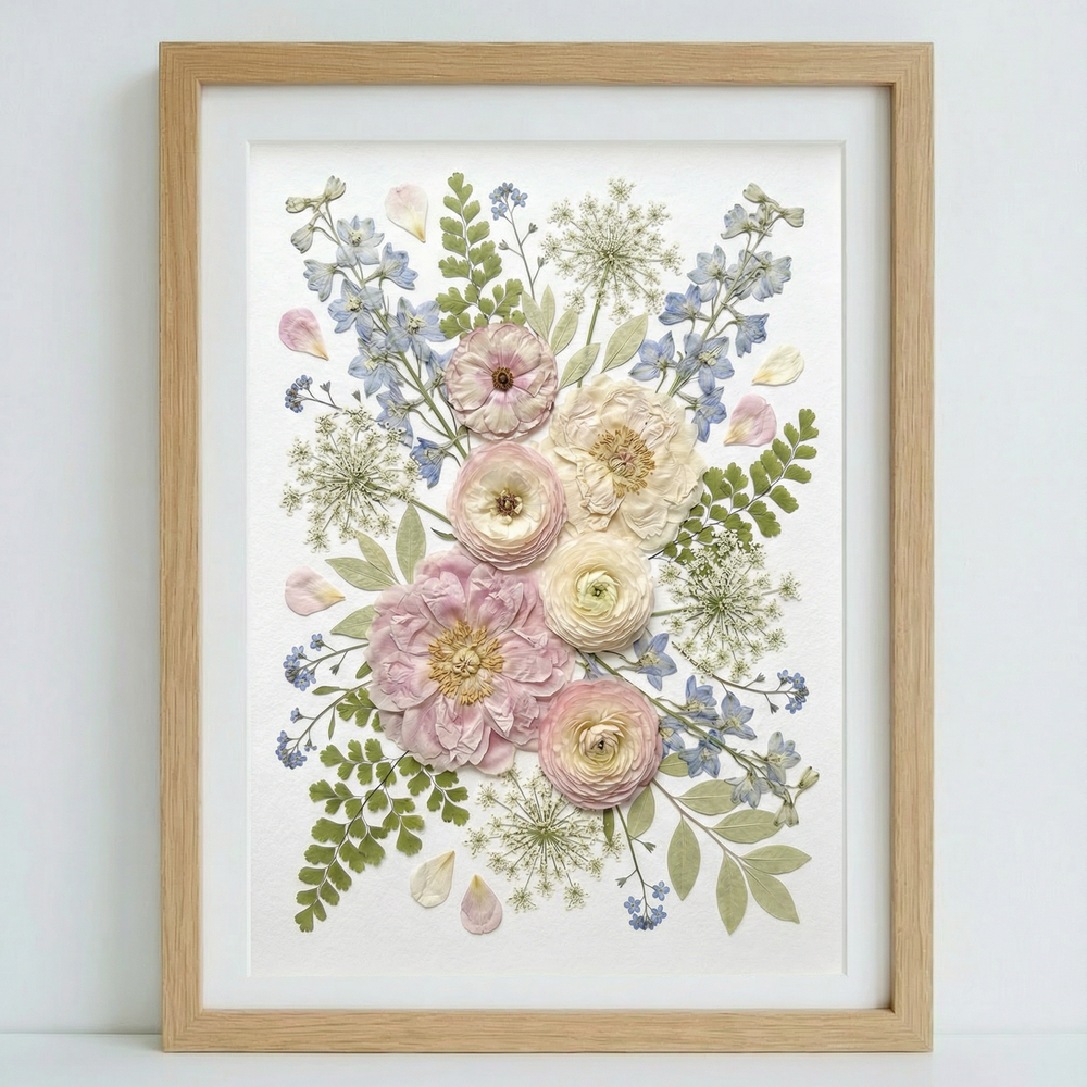 Blossoms of Pink & Blue
