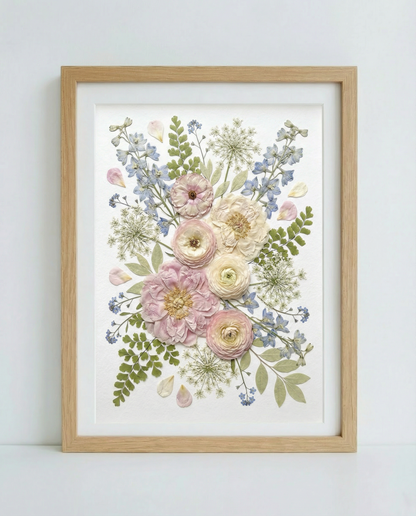 Blossoms of Pink & Blue