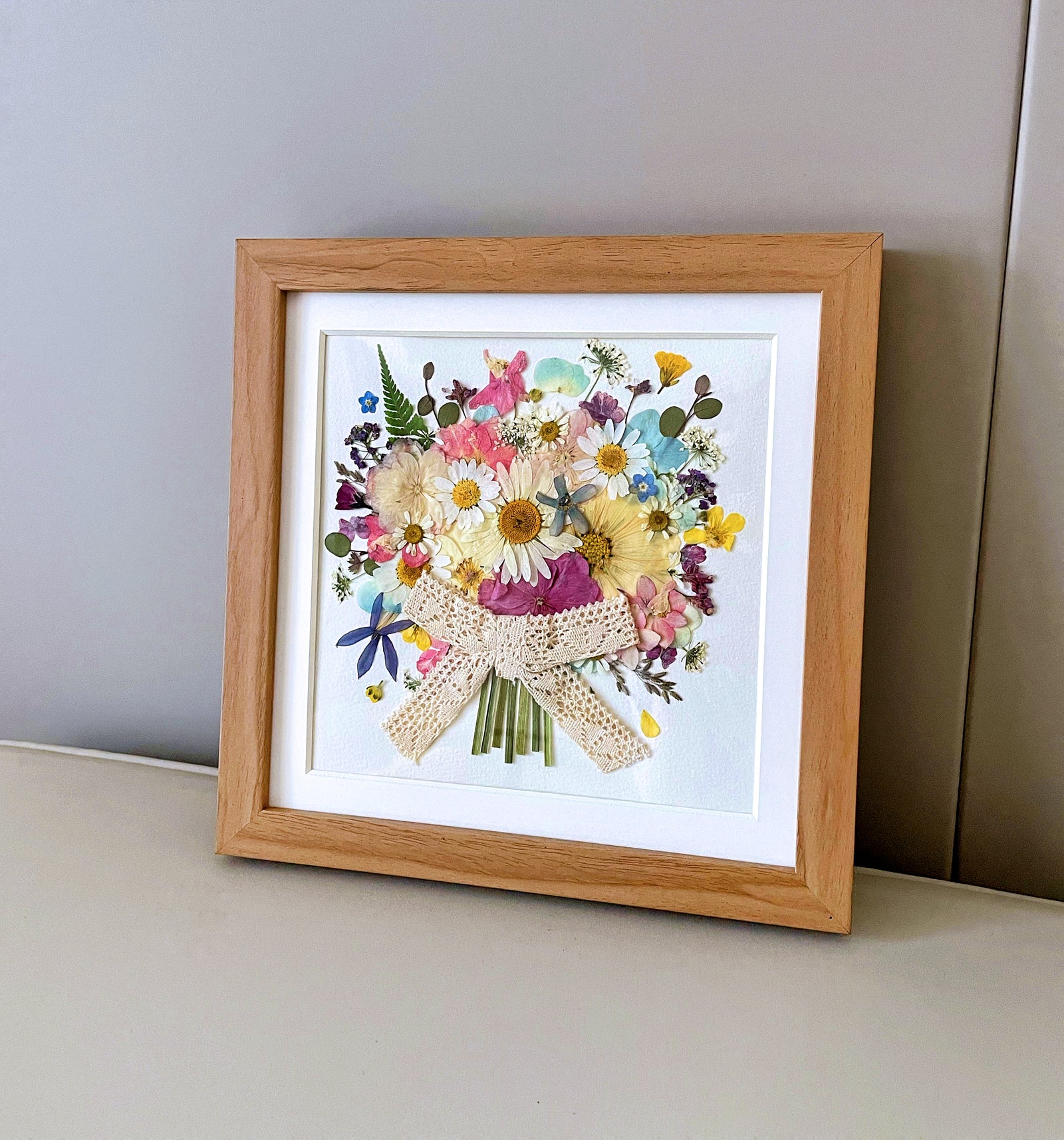 8 x 8 FLOWER BOUQUET  - PINK