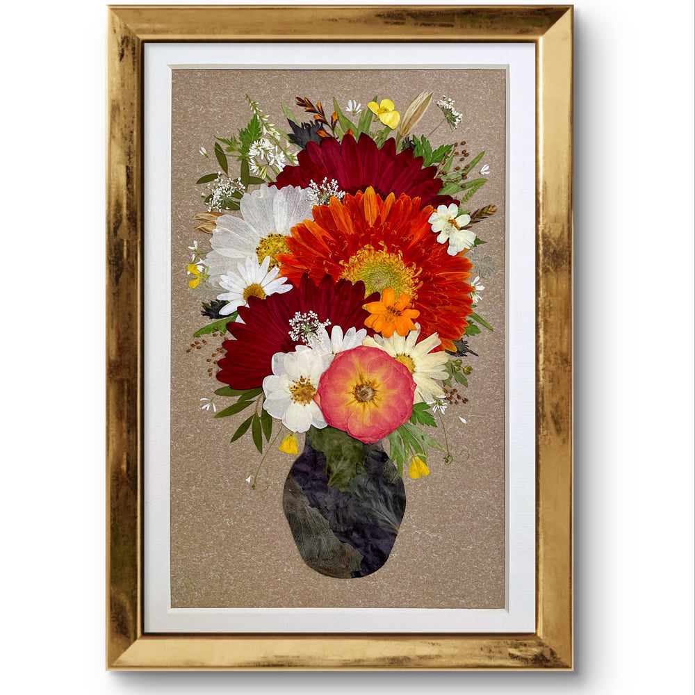Vintage Frame - Flower In Vase