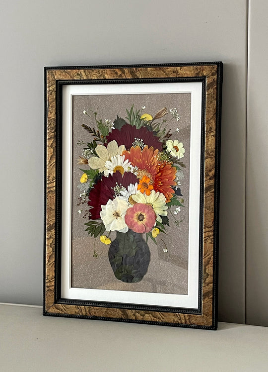 Vintage Frame - Flower In Vase