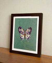 Real Flower Petals Artwork - Butterfly