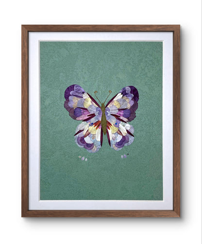 Real Flower Petals Artwork - Butterfly