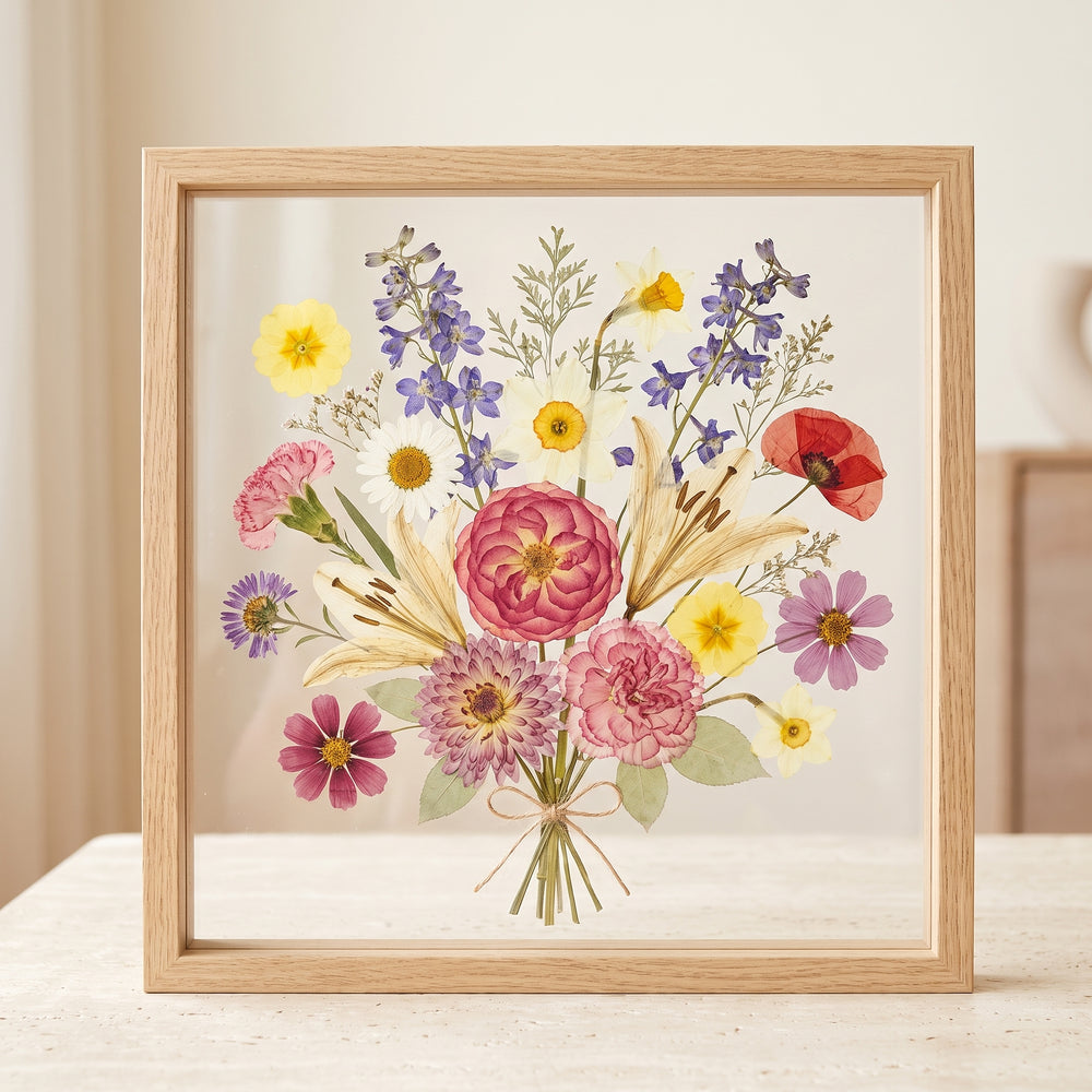 A Bouquet of Us | Family Birth Flower Frame