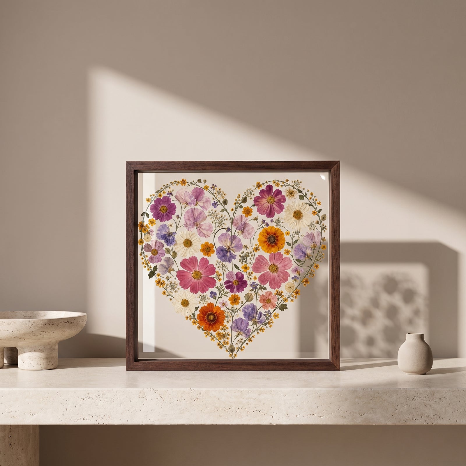 Two Birth Flowers, One Heart