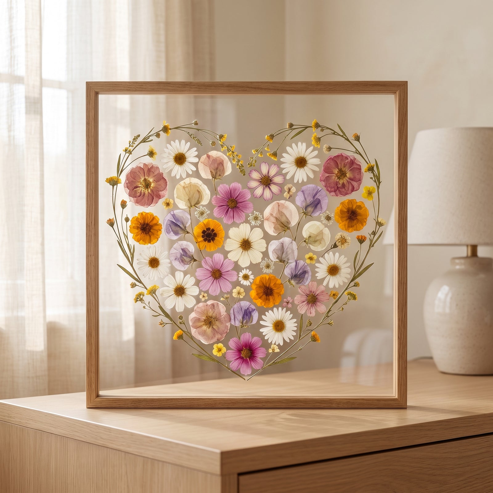 Two Birth Flowers, One Heart