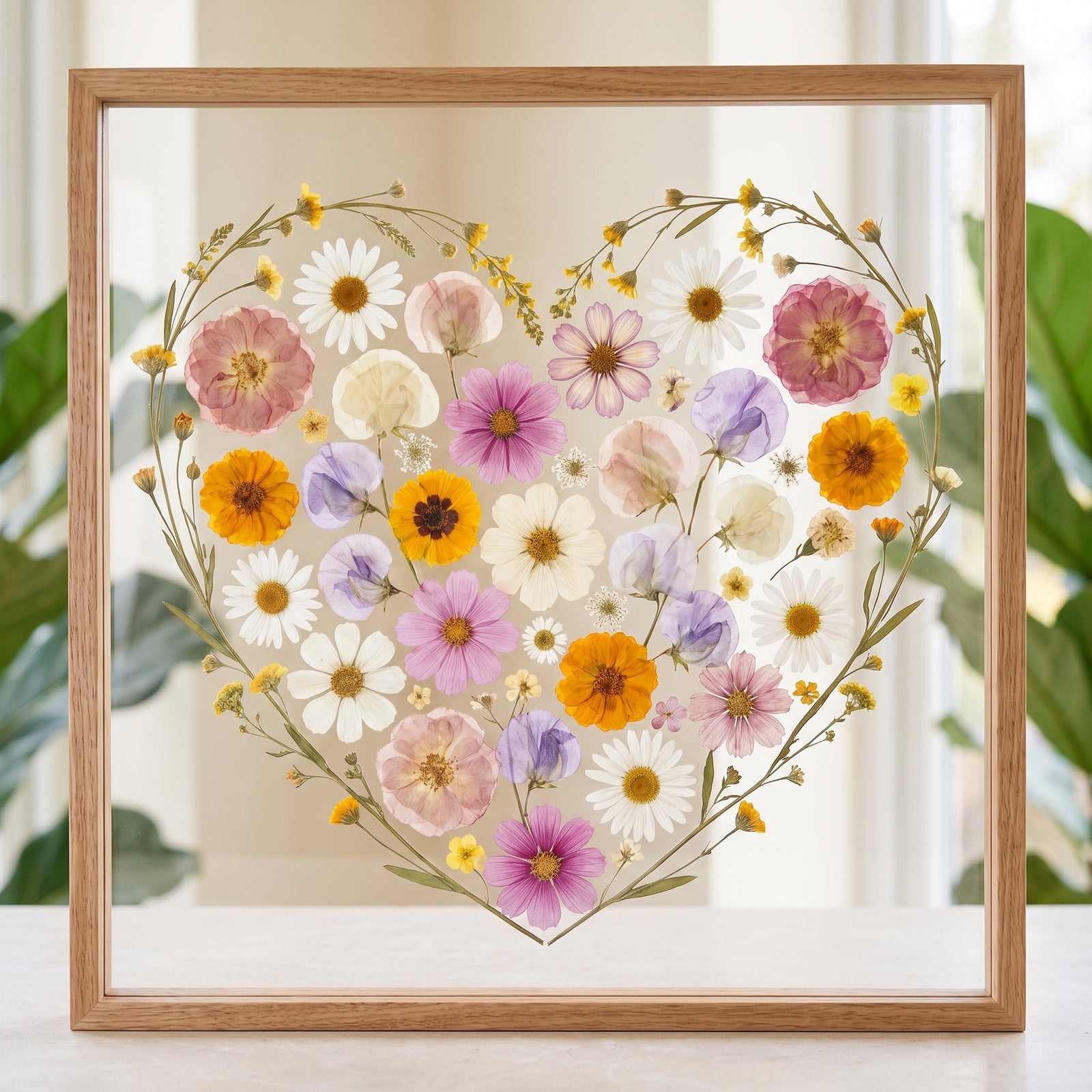 Two Birth Flowers, One Heart