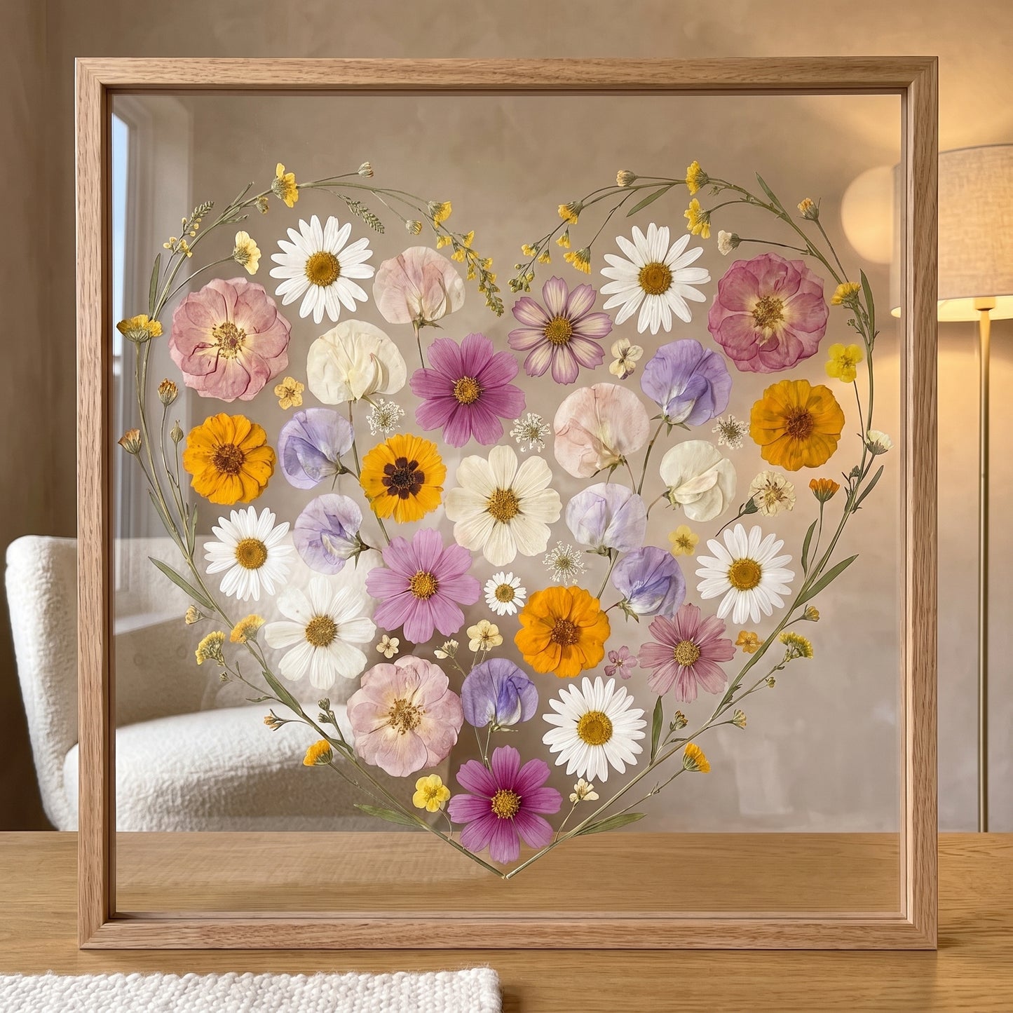 Two Birth Flowers, One Heart