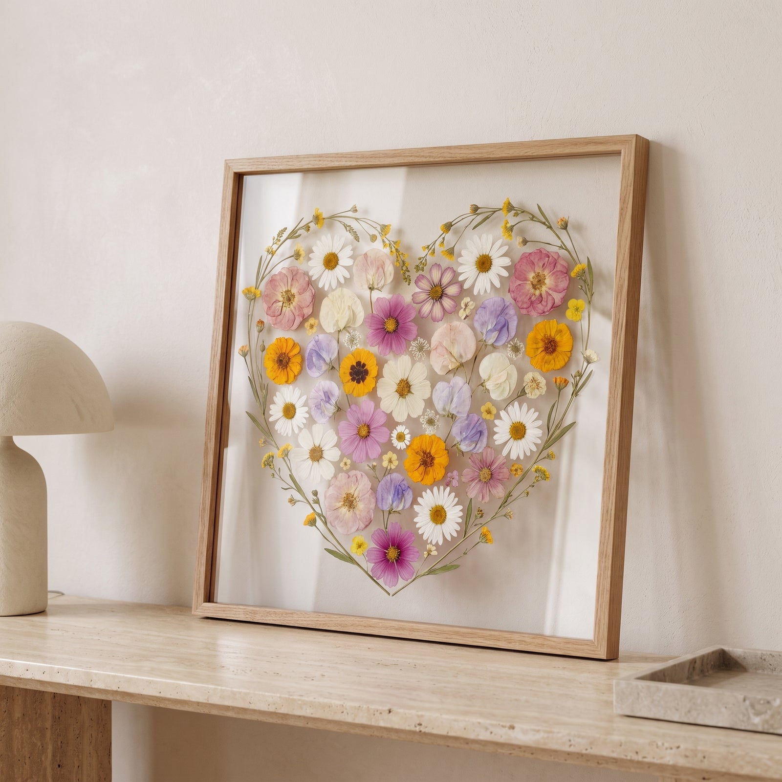 Two Birth Flowers, One Heart